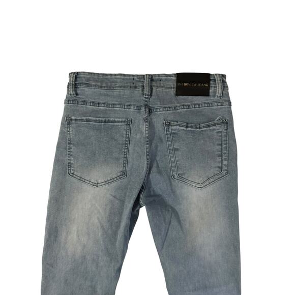 Interview Jeans Rebel Blues: Chicago Distressed Super Skinny 32 Waist Jeans - Picture 6 of 8